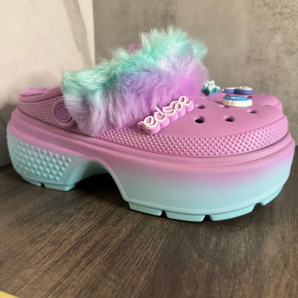 AESPA X CROCS STOMP LINED CLOG Size 8 - Picture 5 of 12